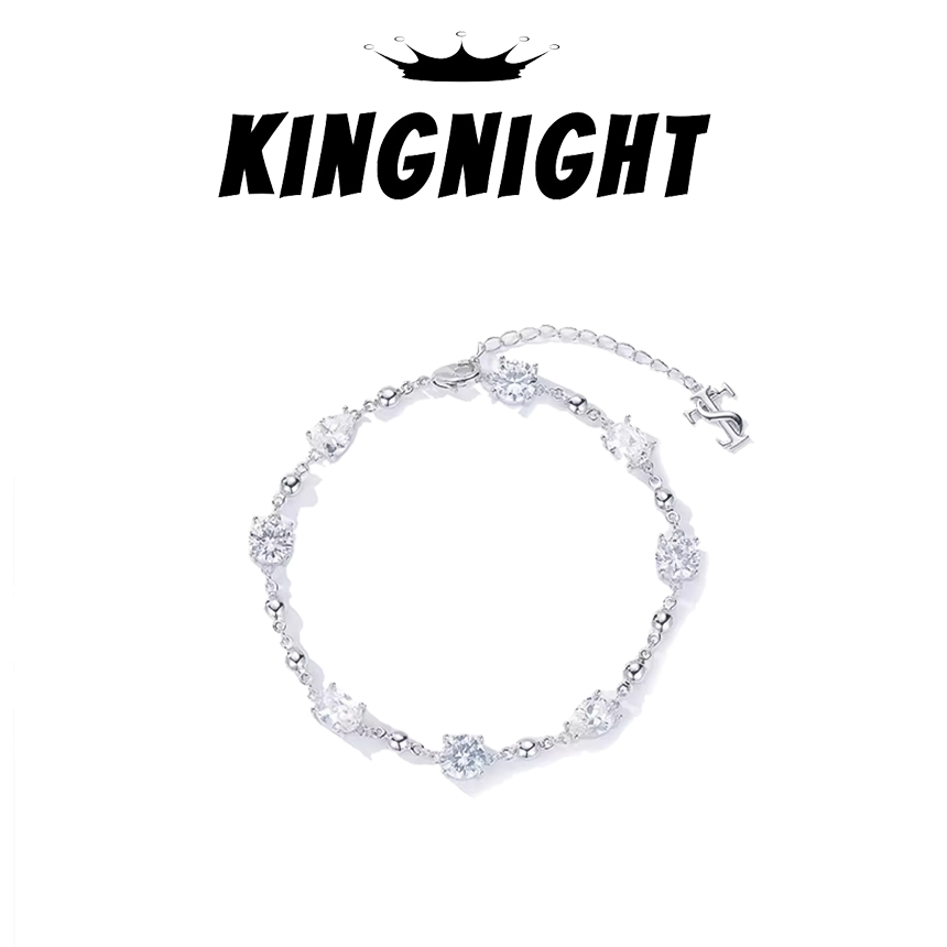 S925银同款STK手链嘻哈风感锆石