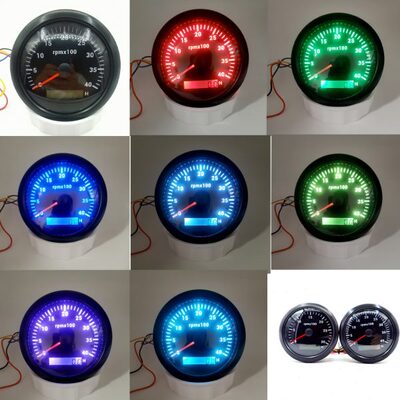 转速表~表七彩32光mm时柴油可调转速速比背859计发动机通用齿V速