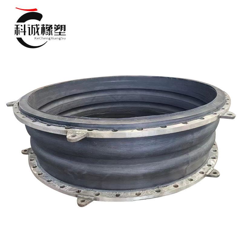 厂家供应缠绕式橡胶波纹伸缩管带拉杆限位布面管道连接橡胶软接头
