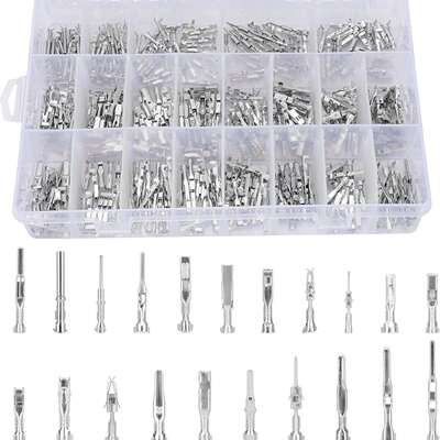 跨境395PCS盒装 1-3.5mm非绝缘插头拆卸公母压接插针工具套件