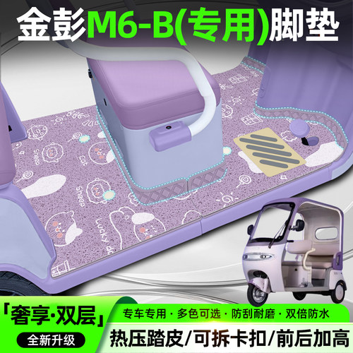 【双层大包围脚垫】适用金彭M6-B
