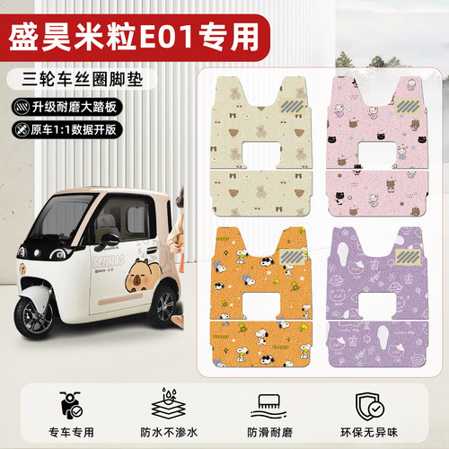 适用【盛昊米粒E01】丝圈脚垫