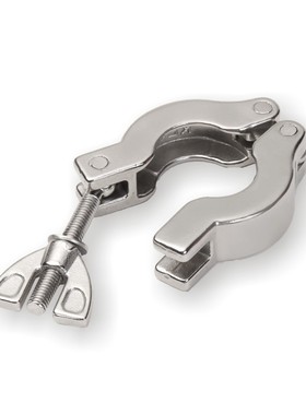 304不锈钢真空卡箍氟胶支架接头kAf40快接25快装16卡盘管件焊接50