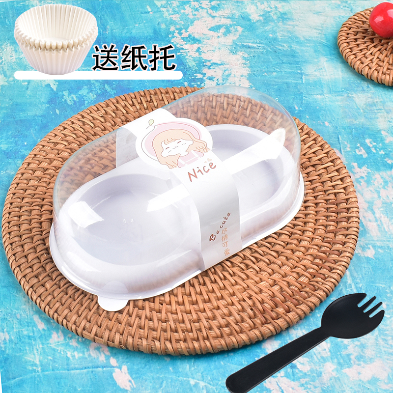 糯米果包装盒送纸托1粒2粒3粒4粒6粒装打M包盒蛋黄酥泡芙雪媚娘盒