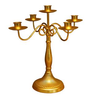 欧式复古烛台摆件中古餐桌烛光拍照道具法式浪漫高级蜡烛灯台底座