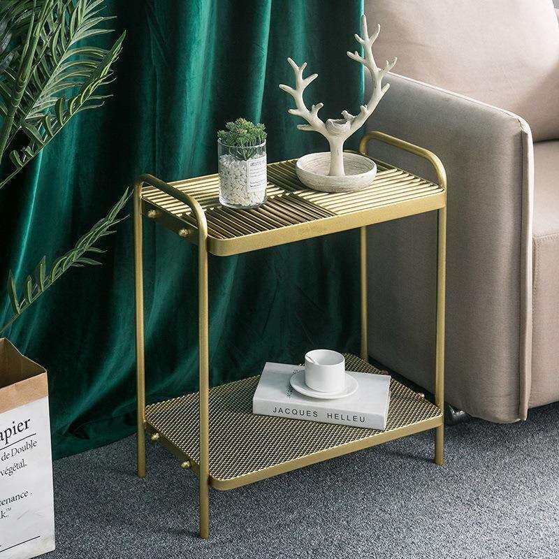 北欧网红小茶几现代简约小户型简易客厅桌类茶几沙发边柜铁艺床头