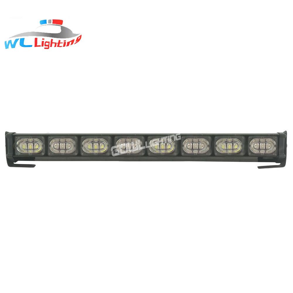 杠子灯 24LED长条爆闪灯 长杠灯 棍子灯 3灯8节中网警示灯