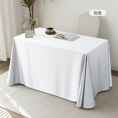 会议桌布定制logo宣传广告印字桌布办公商务长方T形轻奢高级感桌