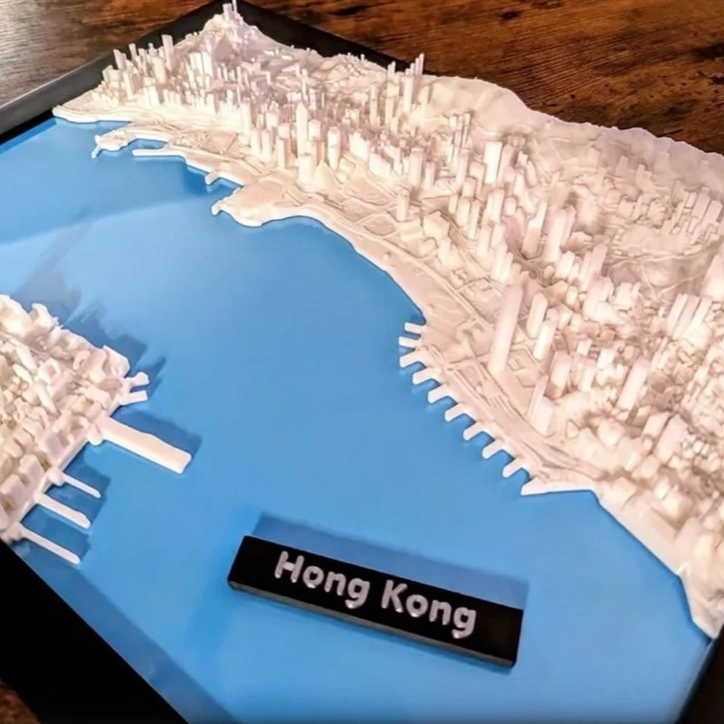 曼哈顿中城微缩城市模型3d打印摆件装饰礼品礼物客U厅桌面创意桌