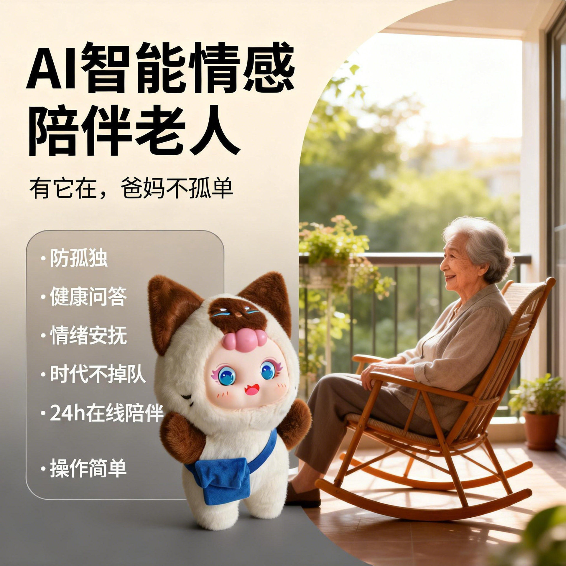 男生礼物ai毛绒玩具语音对话老人小孩玩偶ai电子宠物跨境圣诞
