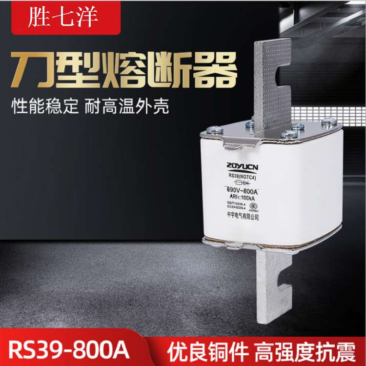 NGTC4 RS39 690V 800A快速熔断器插入式陶瓷保险丝熔断器熔芯