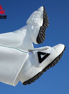 匹克态极大三角面包鞋厚底老爹鞋百搭保暖一脚蹬懒人鞋ET24517E