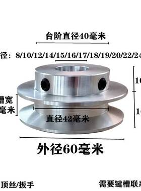 三角带皮带轮单槽a型皮带轮电机马达皮带传动带轮A型三角皮带轮盘