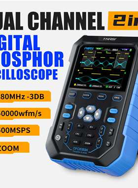 DPOX180H手持荧光数字示波器双通道二合一小型便携式仪表汽修180M