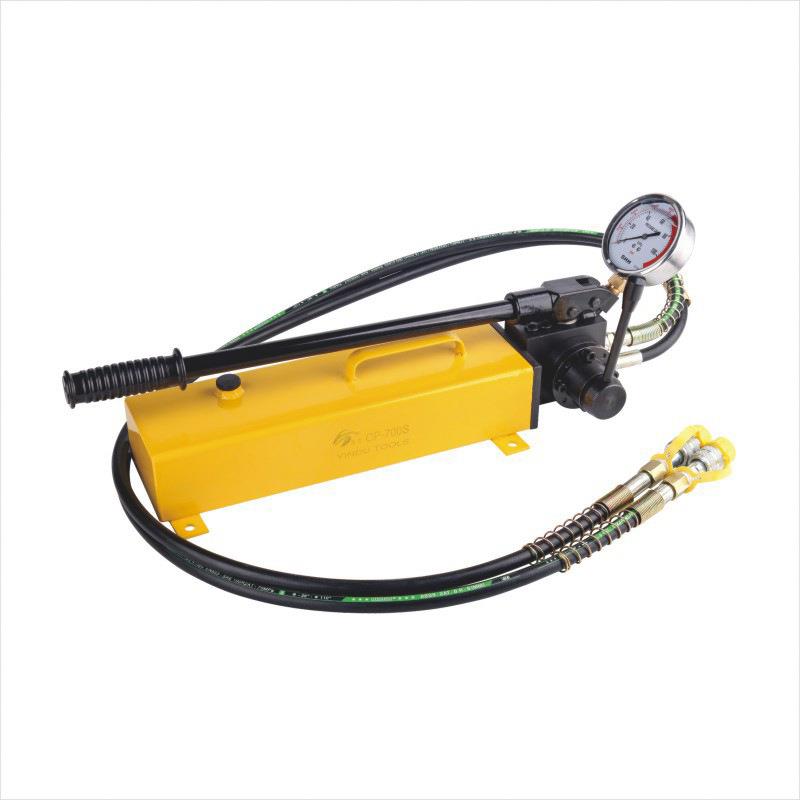 手动液压泵CP-700S双速双向泵双回路油压泵带防震表液压泵