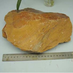 青田石4.3公斤黄木纹石奇纹图纹石叶腊石印章料摆件雕刻石料