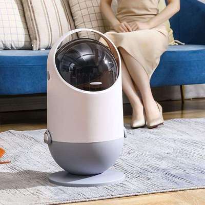 太空人垃圾桶家用带盖大号客厅厨房垃圾篓桌面卫生间机器人垃圾筒