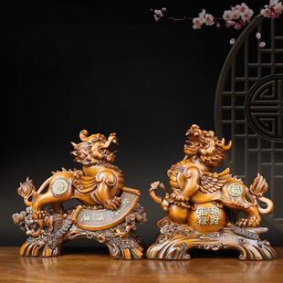 新款貔貅一对摆件霸王皮丘客厅电视柜桌面上葫芦貔貅办公室装饰品