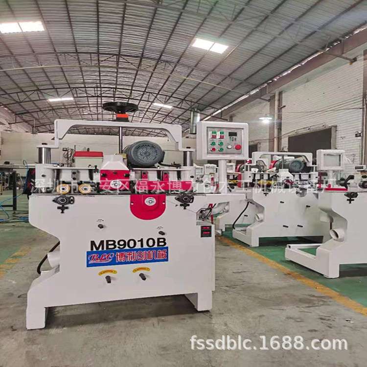 木工多条圆棒机双面木线机自动送料木棍圆木棒拖把加工扁棒机机械