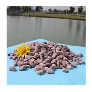 深圳白色仿真专用装饰石子鸡血红卵石红色石头建筑彩色石板五彩石