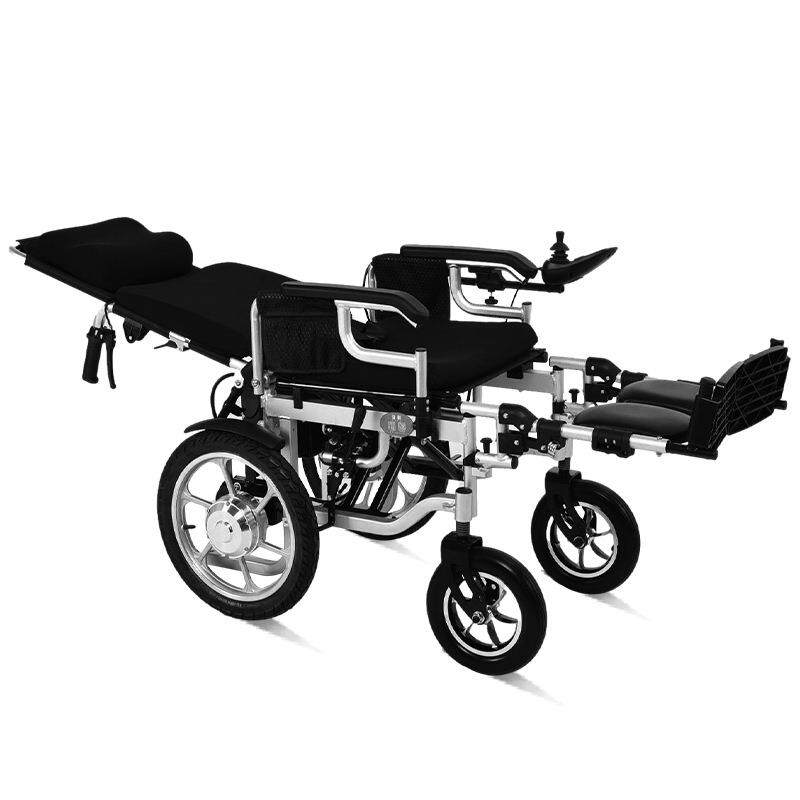 老人代步车可折叠电动轮椅老年电动轮椅车铝合金轻便电轮椅代步车