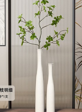 黑白简约风玄关装饰摆件高大花瓶陶瓷家I居客厅电视柜乔迁新居礼