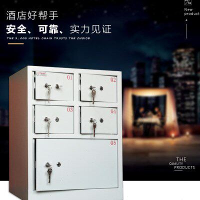 定制5门保管五格门贵重物品保险箱 储物柜 多门双钥匙寄存柜