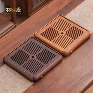 花梨木茶盘家用20l204新款 小型实木托盘茶具高档储水排水干泡茶台