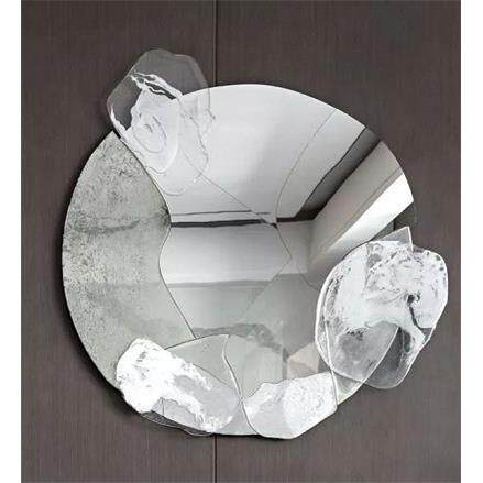 实物木雕立体装置画设计师别墅样板间圆形装饰画简约风画心艺术