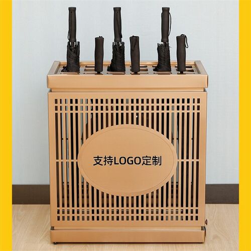 不锈钢雨伞架酒店大堂高档雨伞桶售楼处雨伞收纳架陈列置物架