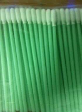无尘净化棉签圆头纺布 聚酯纤维布头 光学镜头擦拭棒双层100支/包