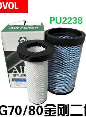 收割机配件380金刚大全RG822空气滤芯二/雷沃代70PU