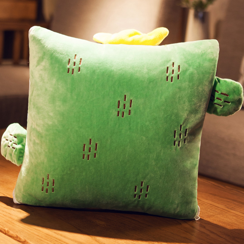 冬季折叠汽车抱枕被子两用加厚车上D靠枕大号车内车载女生可爱午