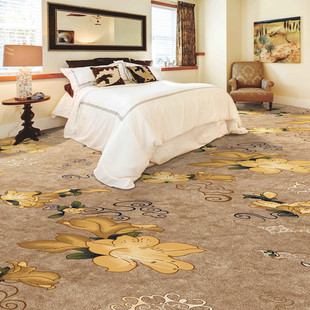 商用酒店宾馆客房过道印花阻燃地D毯家用卧室房间客厅大面积满铺