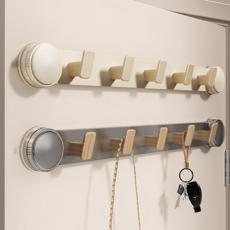 吸盘门后挂钩粘钩l挂衣架免打孔承重壁挂粘胶钩子收纳架入户门排