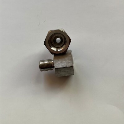 G1/4-M10*1 内外丝不锈钢接头 内螺纹G1/4  外螺纹m10x1 转接头