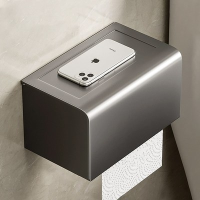 卫生间防水纸巾盒免打孔壁挂洗手间厕所厕纸盒抽纸盒卫Z生纸置物