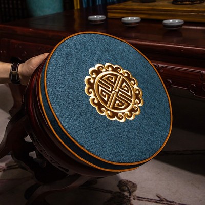 中式蒲团坐垫椅子禅修垫打坐地上榻榻米坐墩加厚客厅阳台圆垫子套