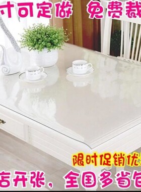 Waterproof PVC Table cloth Transparent Cover Mat Kitchen