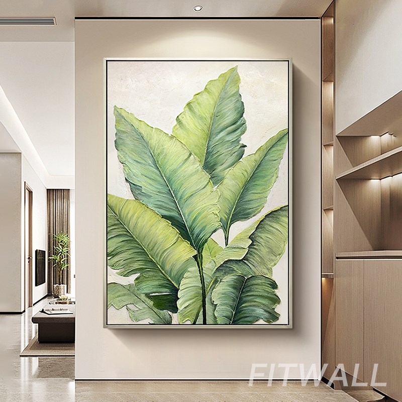 《家大业大》手绘油画楼梯间走廊过道客厅沙发背景墙玄关装饰画图片