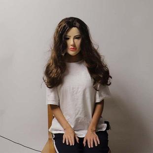 万圣节cos舞会化妆成人装扮美女人脸乳胶全脸面具仿真戴发头套