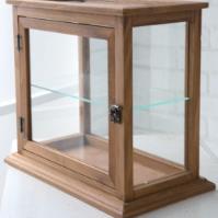 COVENT/RUSTY木框玻璃上下双层展示柜(矮款)