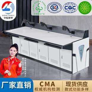 双联监控操作台弧形控制台指挥中心电脑调度台平台安防控制台三联