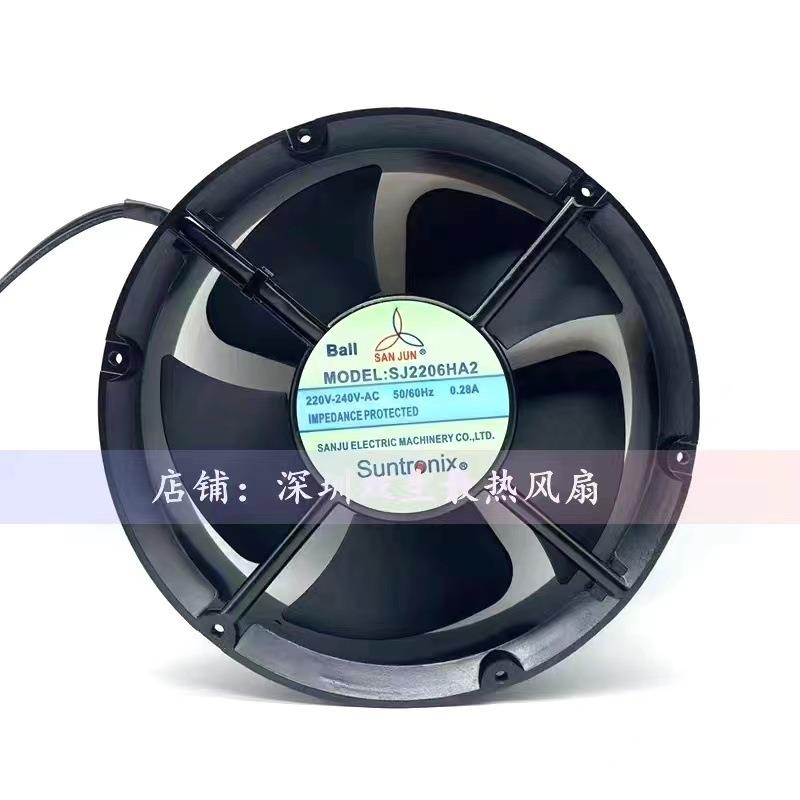原装三巨 SJ2206HA2 22060 220V 0.28a 20cm圆形 机柜 散热风扇