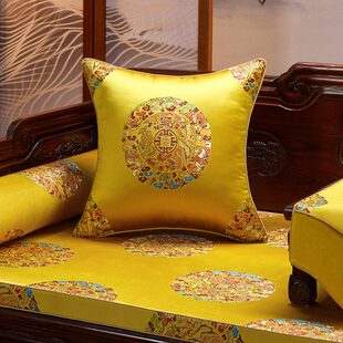 可拆洗乳胶垫子定制沙发套罩新中式实木沙发红木沙发坐垫防滑垫