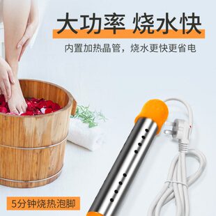 烧水宿舍用桶大功率家用烧洗澡安全电老虎热得快棒自动断电烧水器