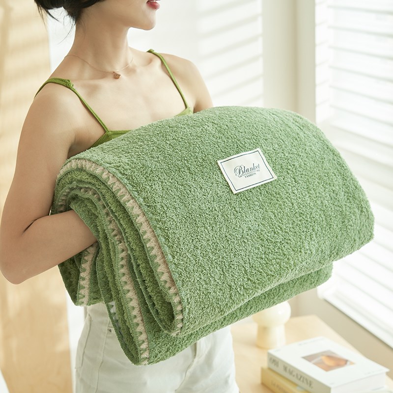 夏季云朵绒毛毯办公室午睡盖毯y单人毛巾被沙发空调毯子薄款床上