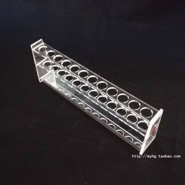 10 25 50 100ml  6孔 12孔 有机玻璃比色管架  试管架 底部带镜片