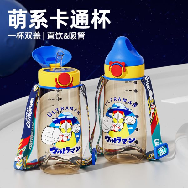 卡通儿童水杯夏季男孩上学专用幼儿园宝宝水壶PPSU材质吸管两用图片