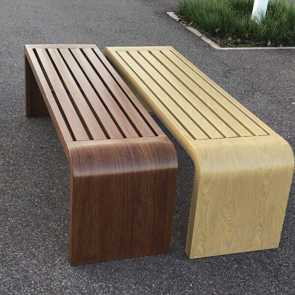 防腐木长条凳广场排椅商场公共休闲纹公园椅户外长椅园林庭院椅子